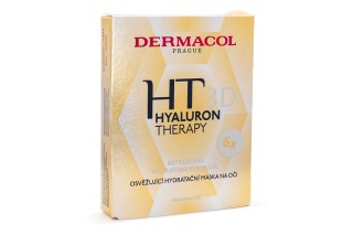 Dermacol Hyaluron Therapy 3D освежаваща овлажняваща маска за зоната около очите