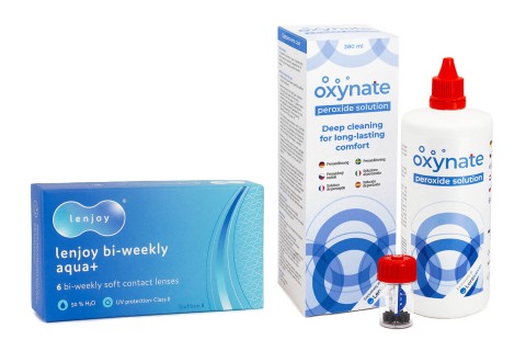 Lenjoy Bi-weekly Aqua+ (6 лещи) + Oxynate Peroxide 380 ml с кутийка